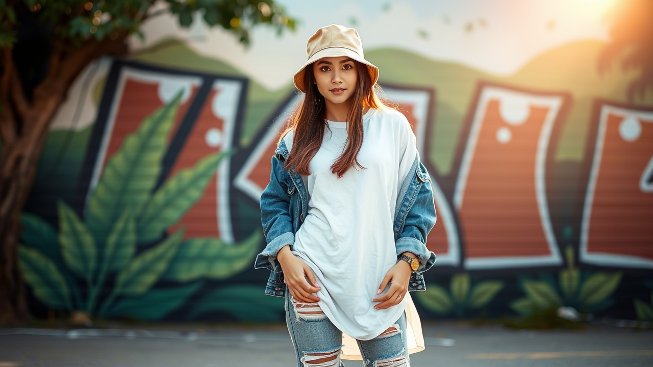 Kaos Oversize Wanita Sebagai Inner Jaket: Panduan Stylish dan Nyaman