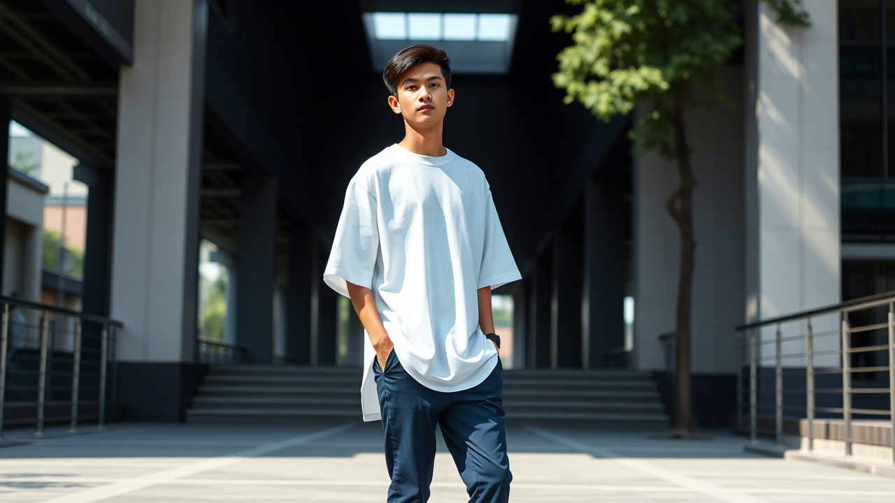 Kaos Oversize Pria Bahan Adem & Nyaman – Ini Cara Mix and Match Agar Tampil Lebih Trendy