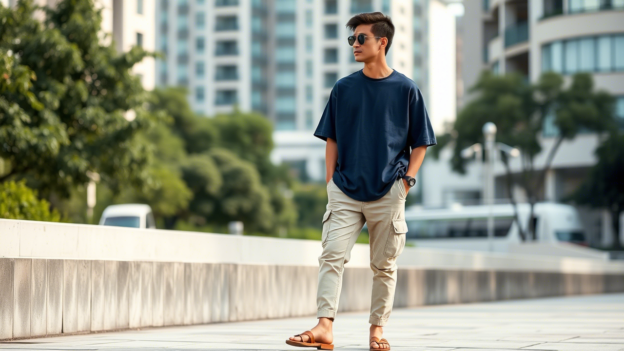 Kaos Oversize Polos Pria Warna Netral Kekinian – Apakah Ini Gaya Santai Terbaik untuk Pria Urban?