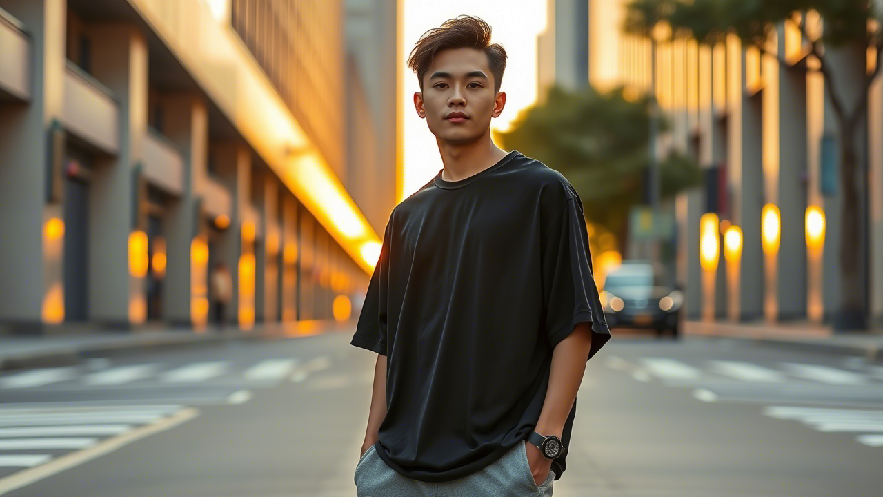 Kaos Oversize Pria Streetwear Look Ala Korea – Apakah Ini Gaya Santai Terbaik untukmu?