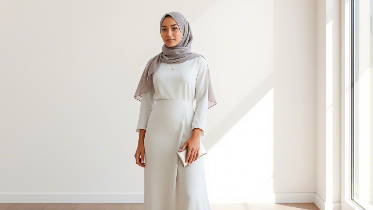 Tips Memilih dan Memadukan Gamis Putih untuk Tampil Anggun, Fresh, dan Multifungsi