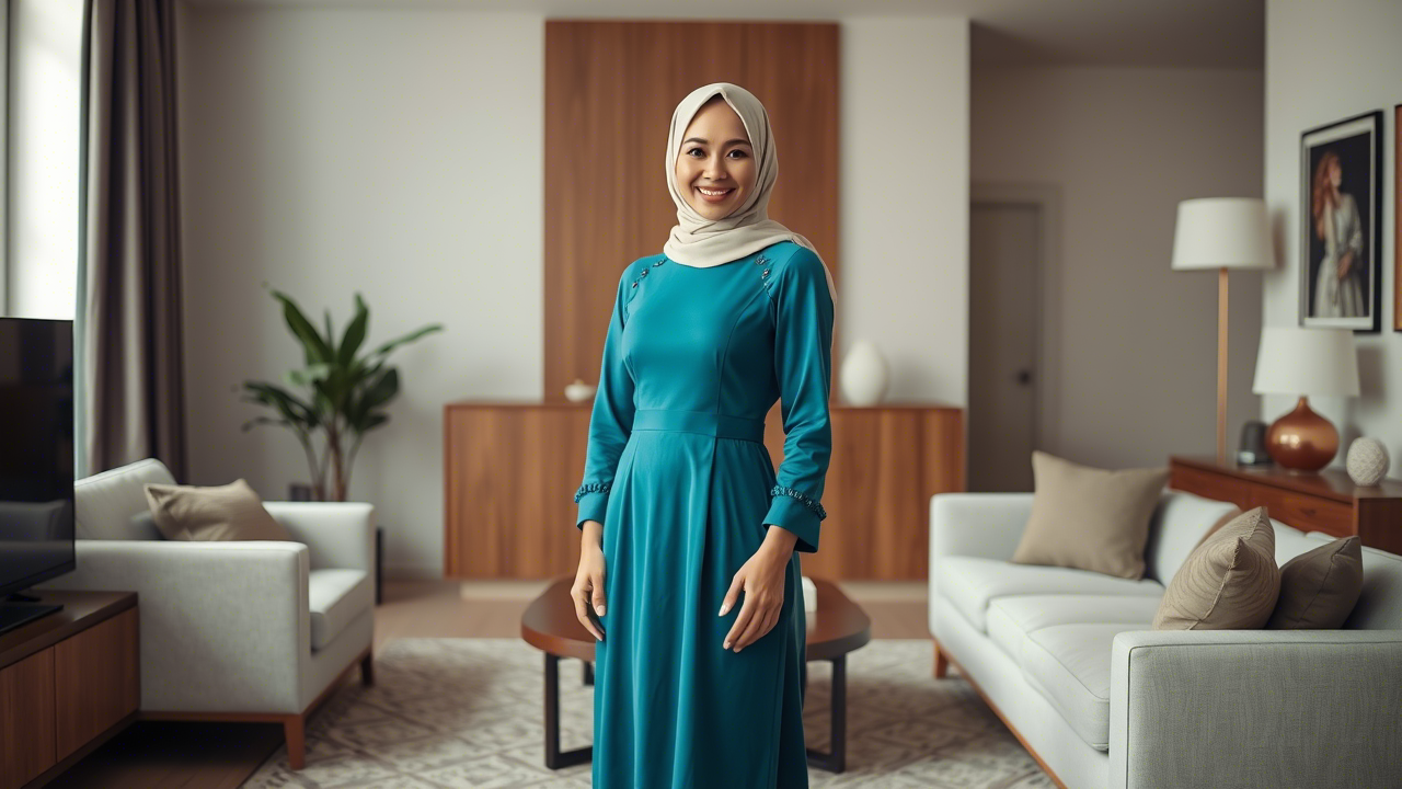 Bagaimana Memilih Gamis Emerald Blue yang Tepat? Tips dan Trik untuk Tampil Stylish