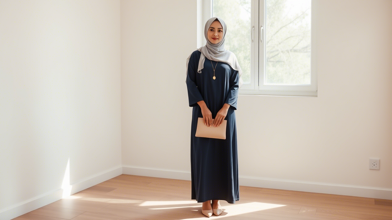 Tips Memilih dan Memadukan Gamis Syar’i untuk Tampil Anggun, Sopan, dan Tetap Modis