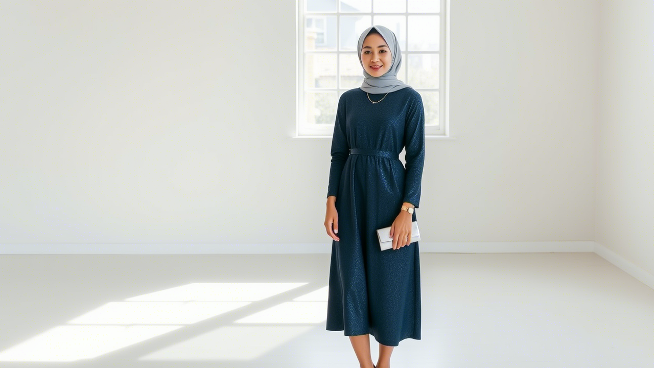 Tips Memilih dan Memadukan Gamis Shimmer untuk Tampil Glamor, Menarik Perhatian, dan Tetap Modis