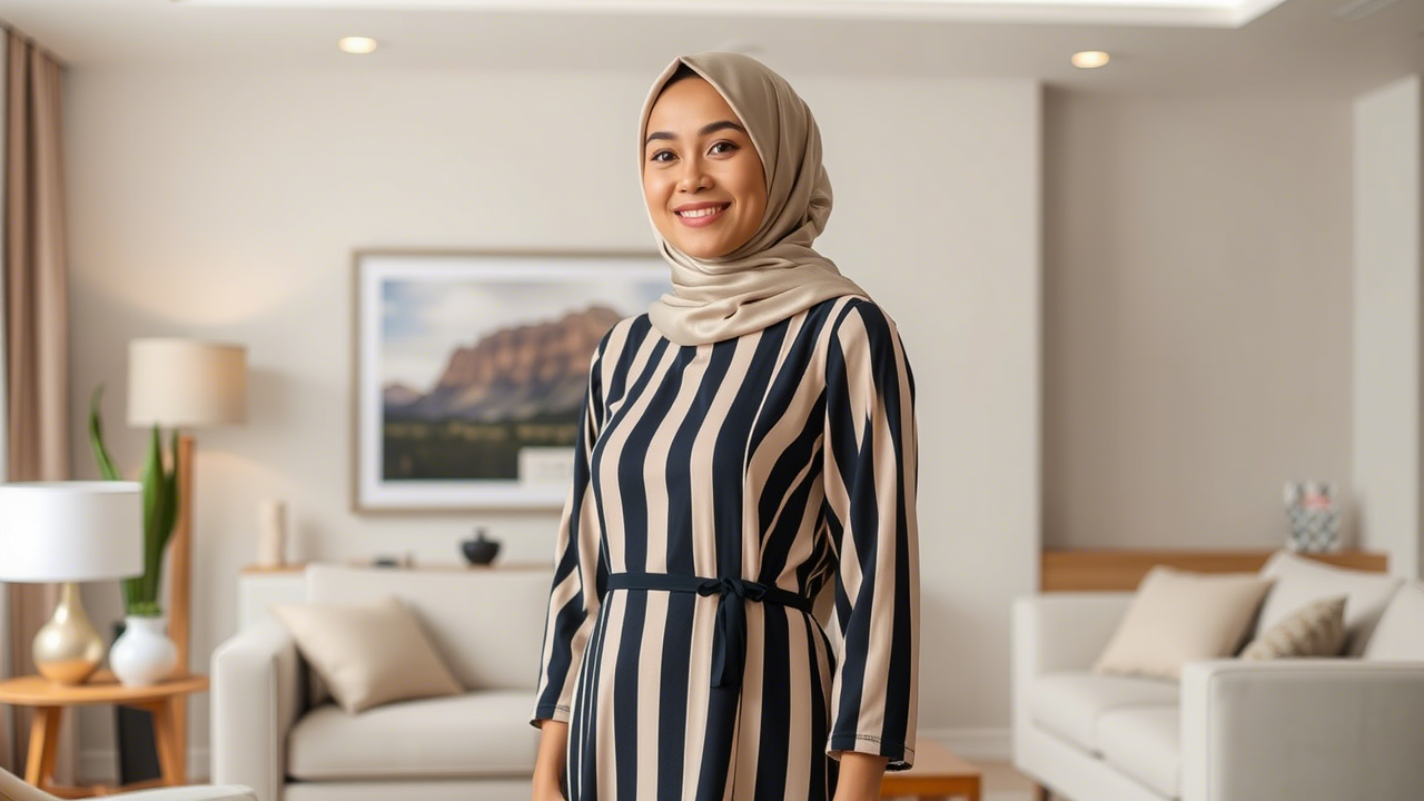 Bagaimana Memilih Gamis Garis-Garis yang Tepat? Tips dan Trik untuk Tampil Stylish
