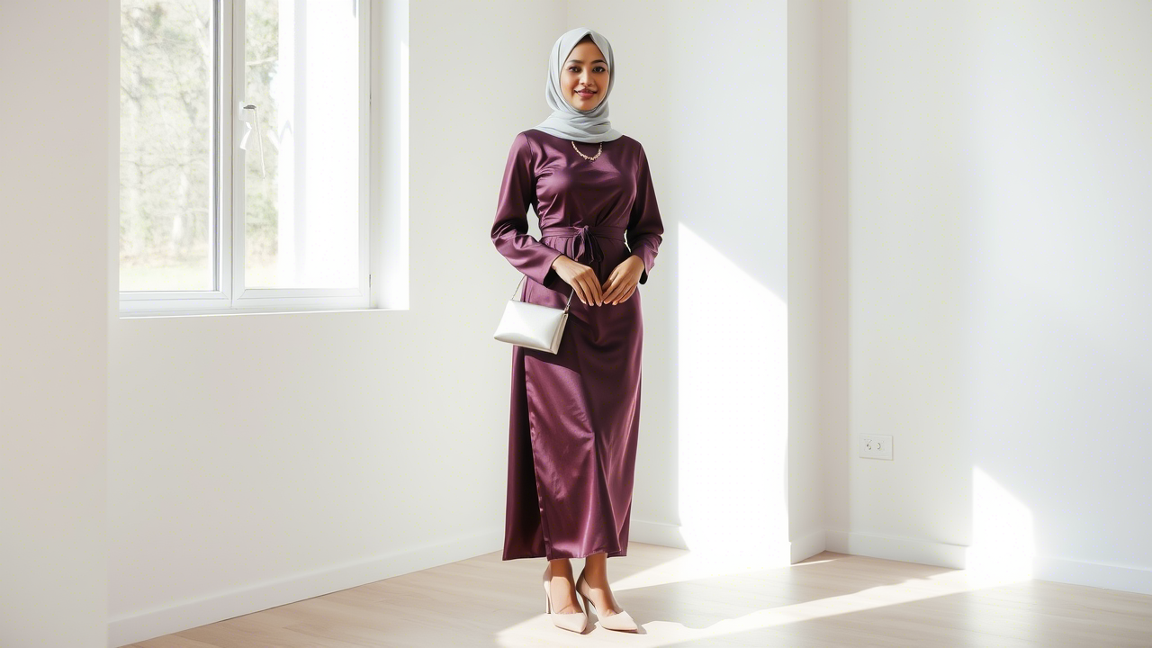 Tips Memilih dan Memadukan Gamis Ungu untuk Tampil Anggun, Feminin, dan Berkelas