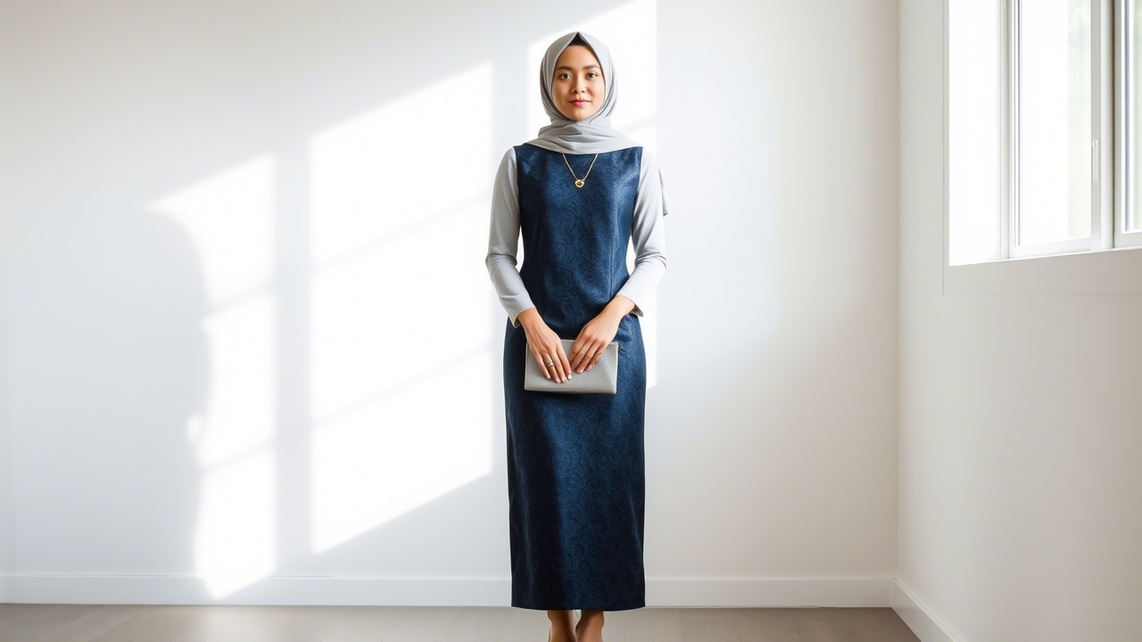 Tips Memilih dan Memadukan Gamis Vest Brokat untuk Tampil Glamor, Elegan, dan Tetap Modis