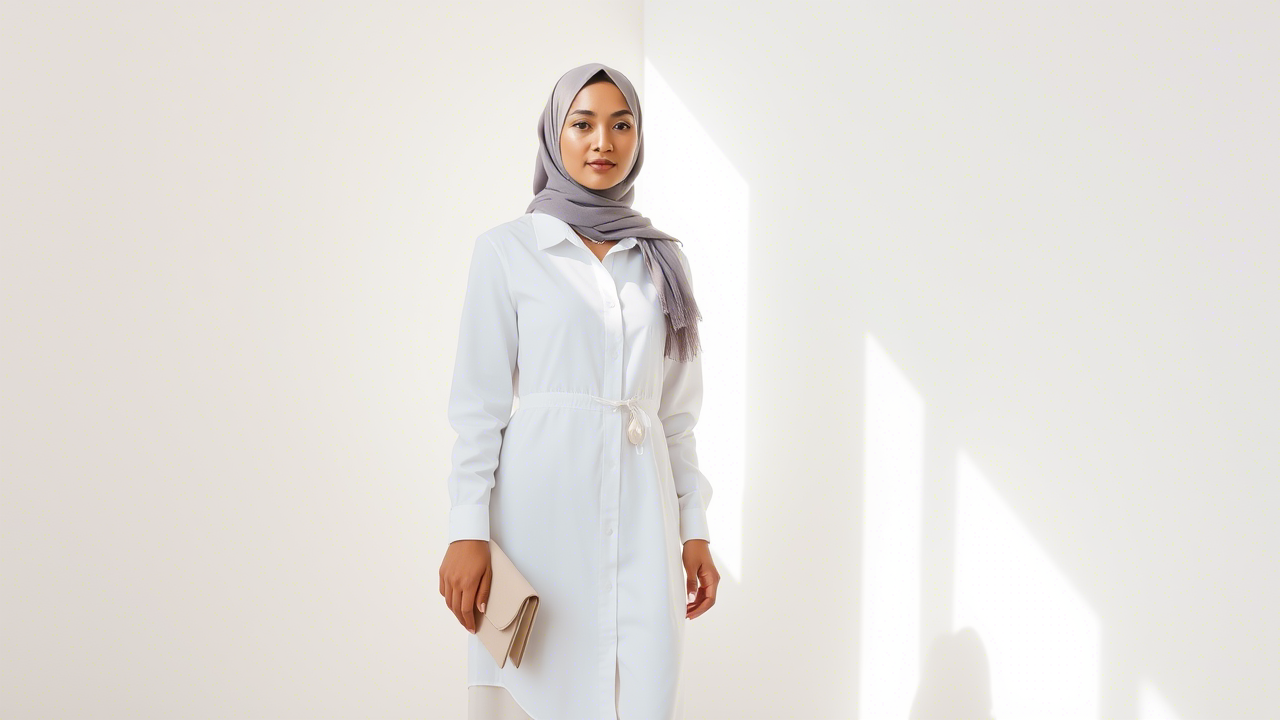 Tips Memilih dan Memadukan Gamis Kemeja untuk Tampil Rapi, Modis, dan Tetap Syar’i