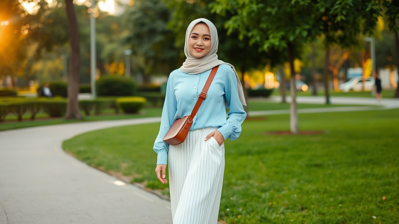 Bagaimana Memilih Paduan OOTD Baju Biru Muda Hijab yang Stylish? Tips dan Inspirasi Gaya Terkini untuk Tampil Fresh dan Feminin!