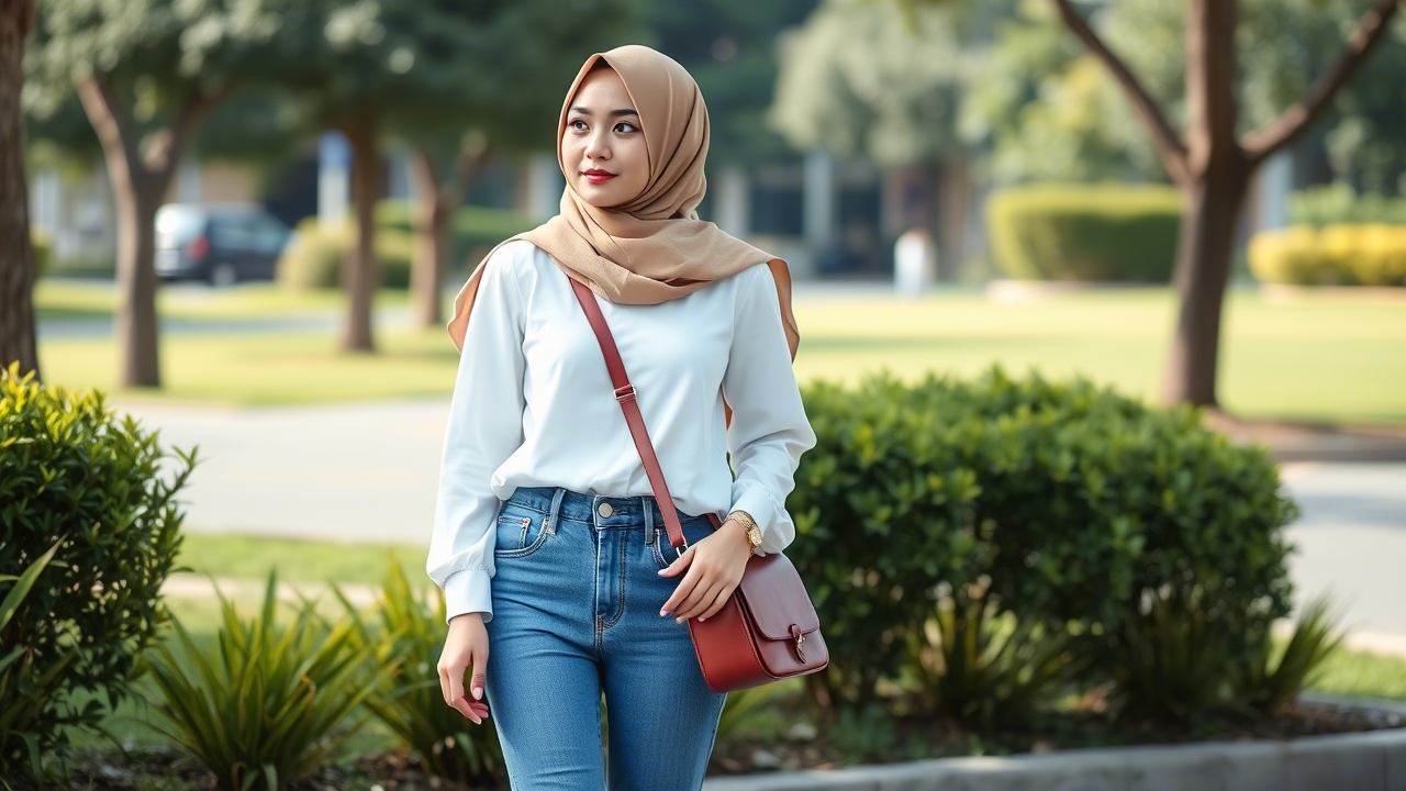 Bagaimana Memilih Paduan OOTD Baju Putih Celana Jeans Hijab yang Stylish? Tips dan Inspirasi Gaya Terkini untuk Tampil Modis dan Syar'i!