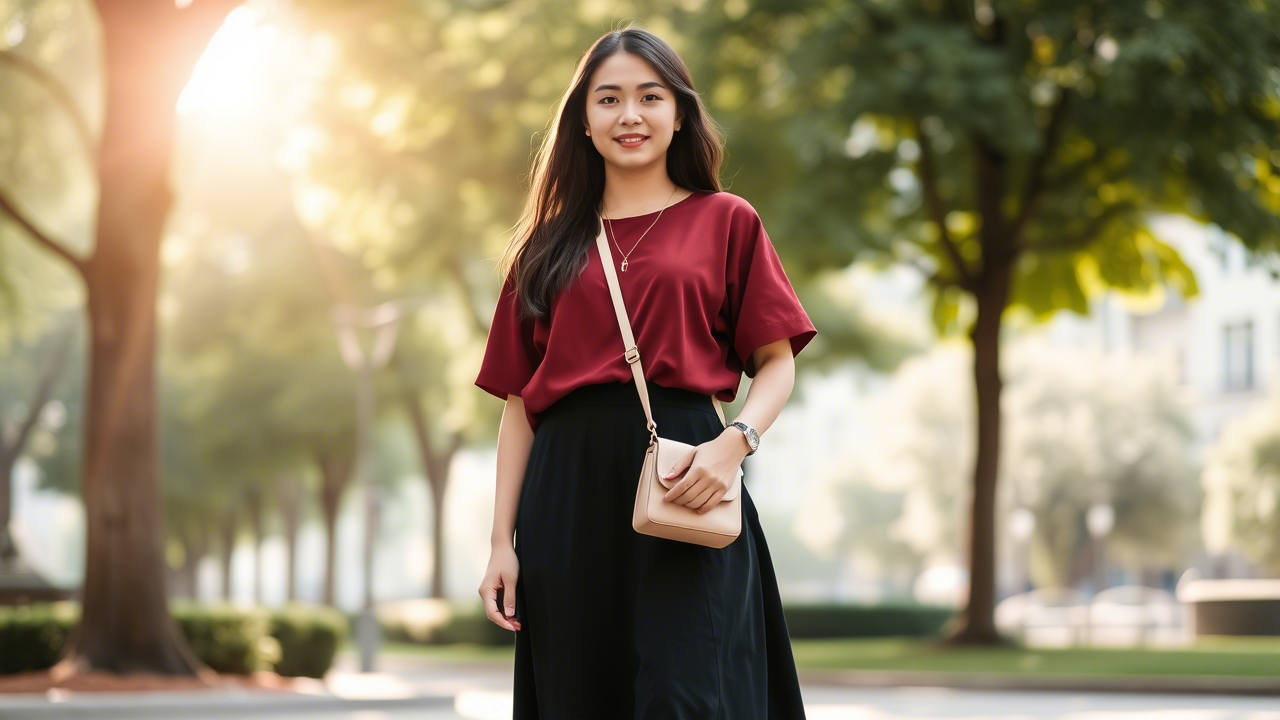 OOTD Baju Merah Maroon: Inspirasi & Tips Mix and Match yang Elegan dan Bold