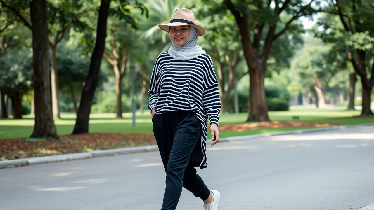 OOTD Baju Salur Hitam Putih: Inspirasi Mix and Match yang Stylish & Timeless