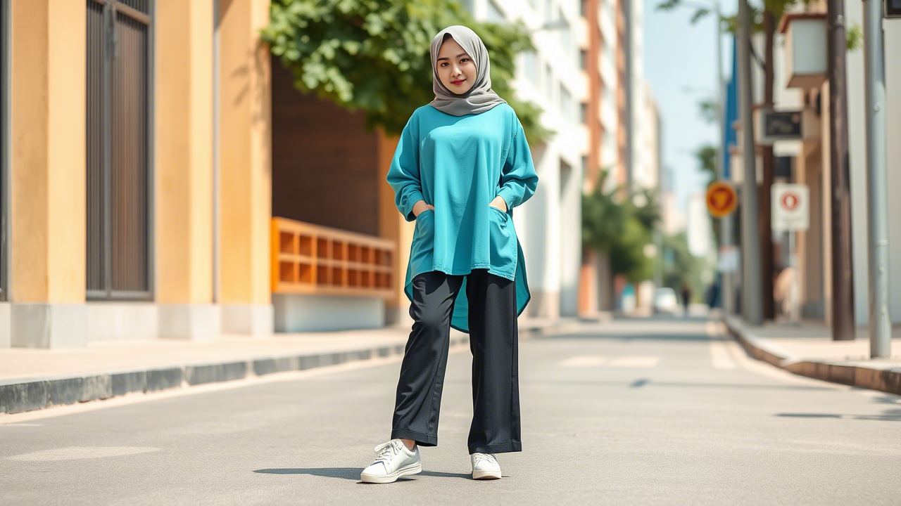 OOTD Baju Tosca untuk Hijabers: Gaya Segar & Tetap Modis