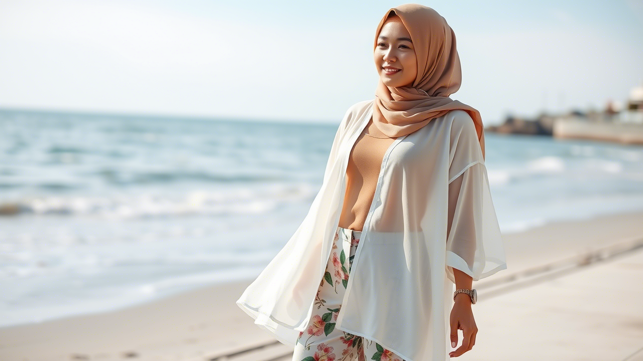 OOTD Baju Tepi Pantai untuk Hijabers: Gaya Santai yang Tetap Modis & Sopan