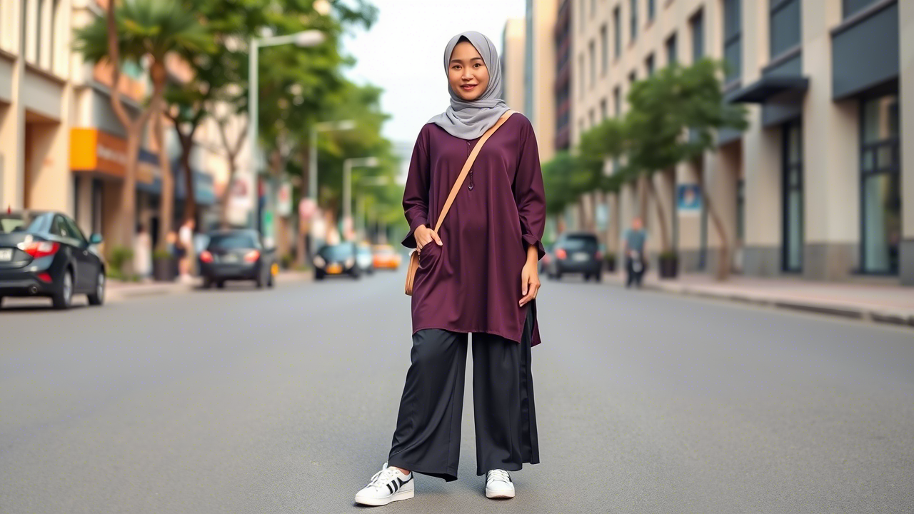 OOTD Baju Ungu Terong untuk Hijabers: Gaya Elegan & Penuh Karakter