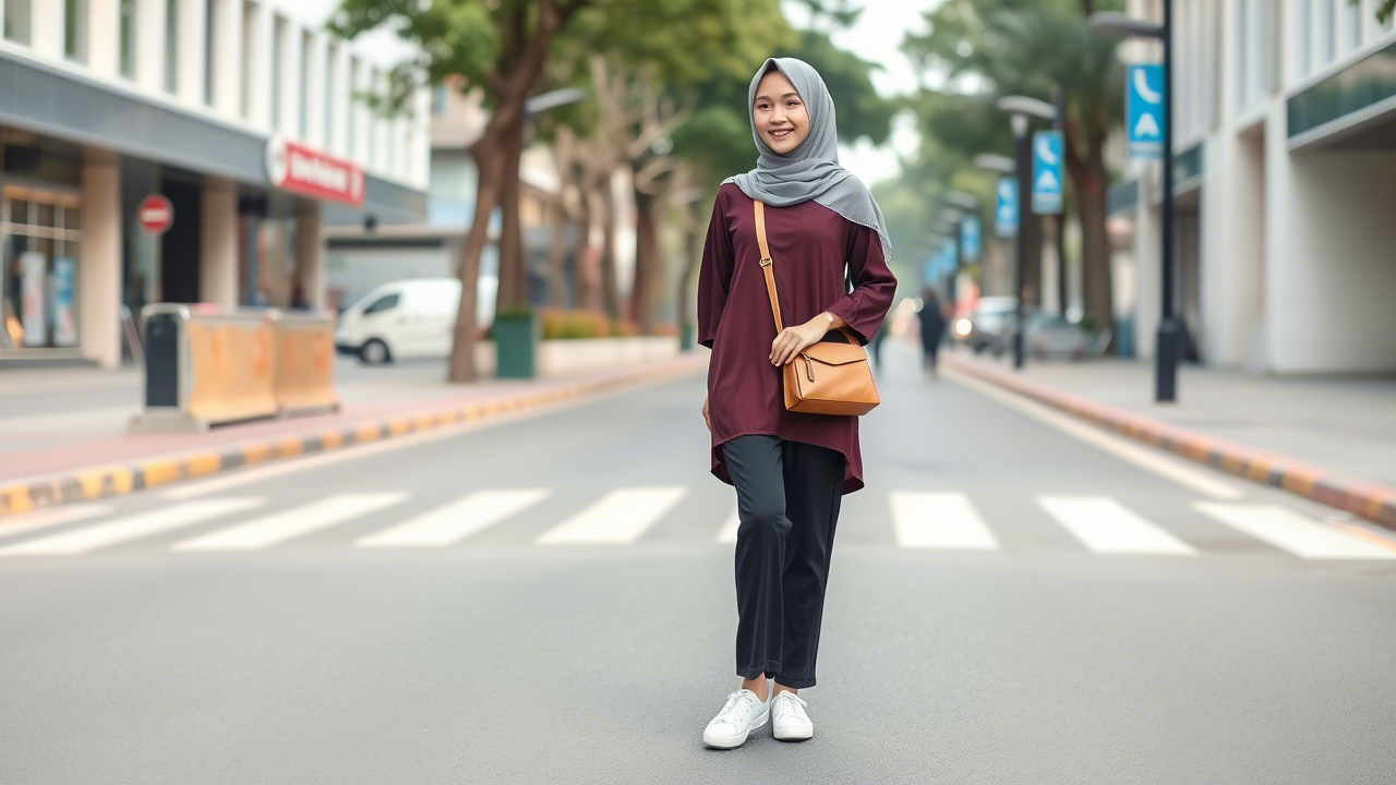 OOTD Baju Warna Ungu Tua untuk Hijabers: Gaya Elegan & Penuh Karakter