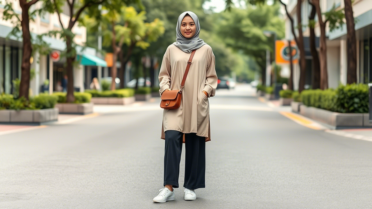 OOTD Baju Warna Oat untuk Hijabers: Gaya Soft yang Tetap Modis & Sopan