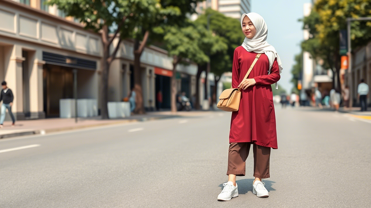 OOTD Baju Warna Burgundy untuk Hijabers: Gaya Elegan & Tetap Modis