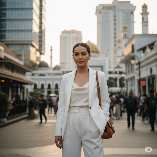 OOTD Baju Kerja Putih Stylish & Profesional di Medan