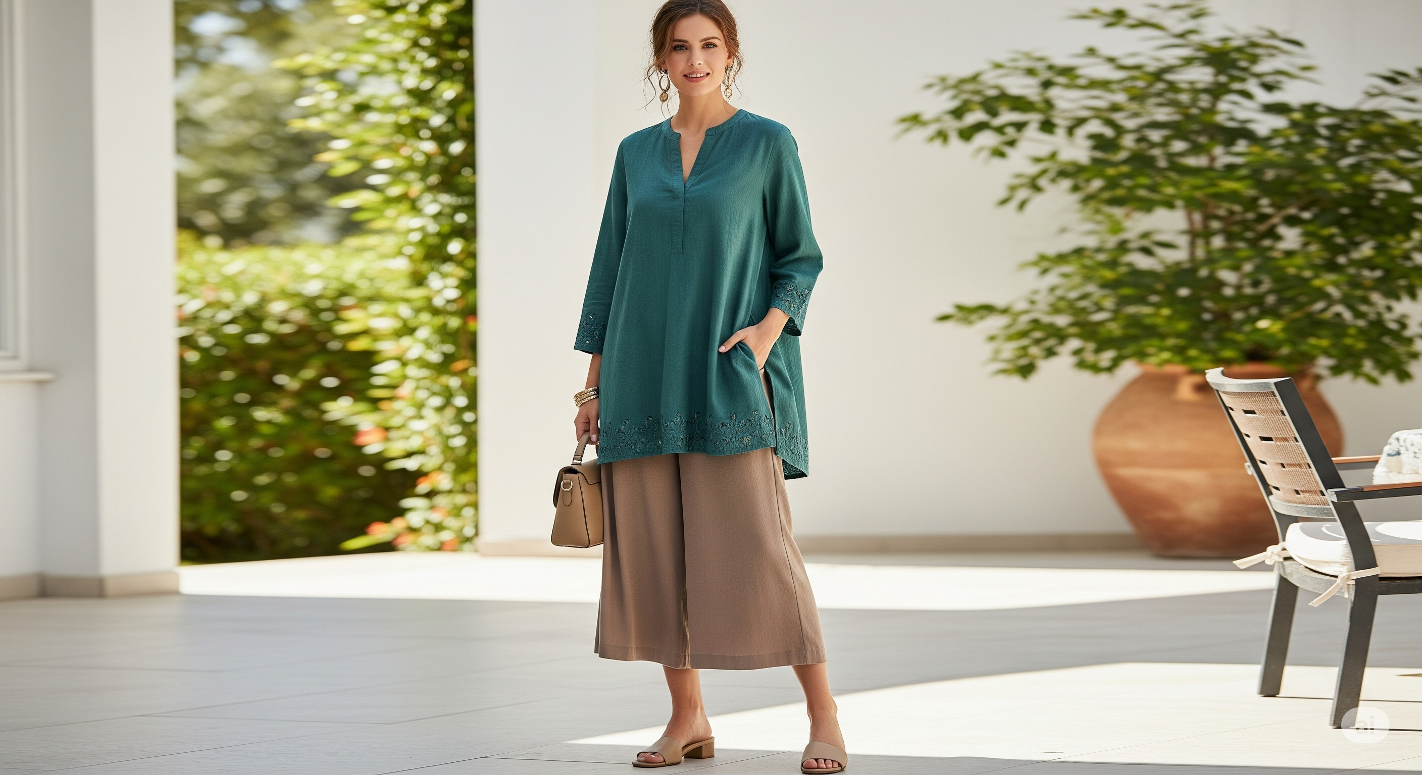 Kombinasi Tunik dengan Celana Kulot: Kunci Gaya Modis dan Nyaman untuk Setiap Kesempatan