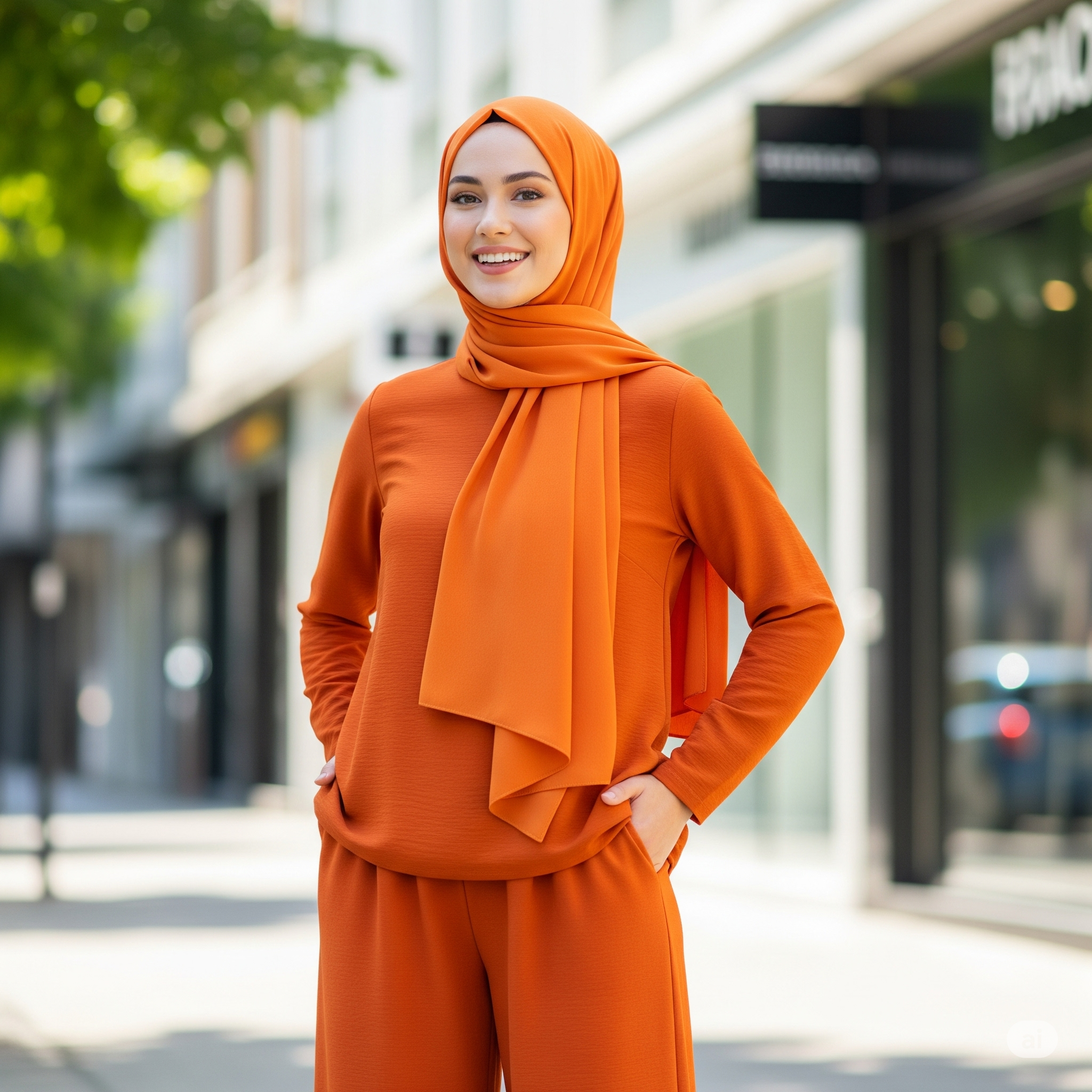 OOTD Baju Orange untuk Hijabers: Tampil Berani dan Ceria dengan Warna Cerah
