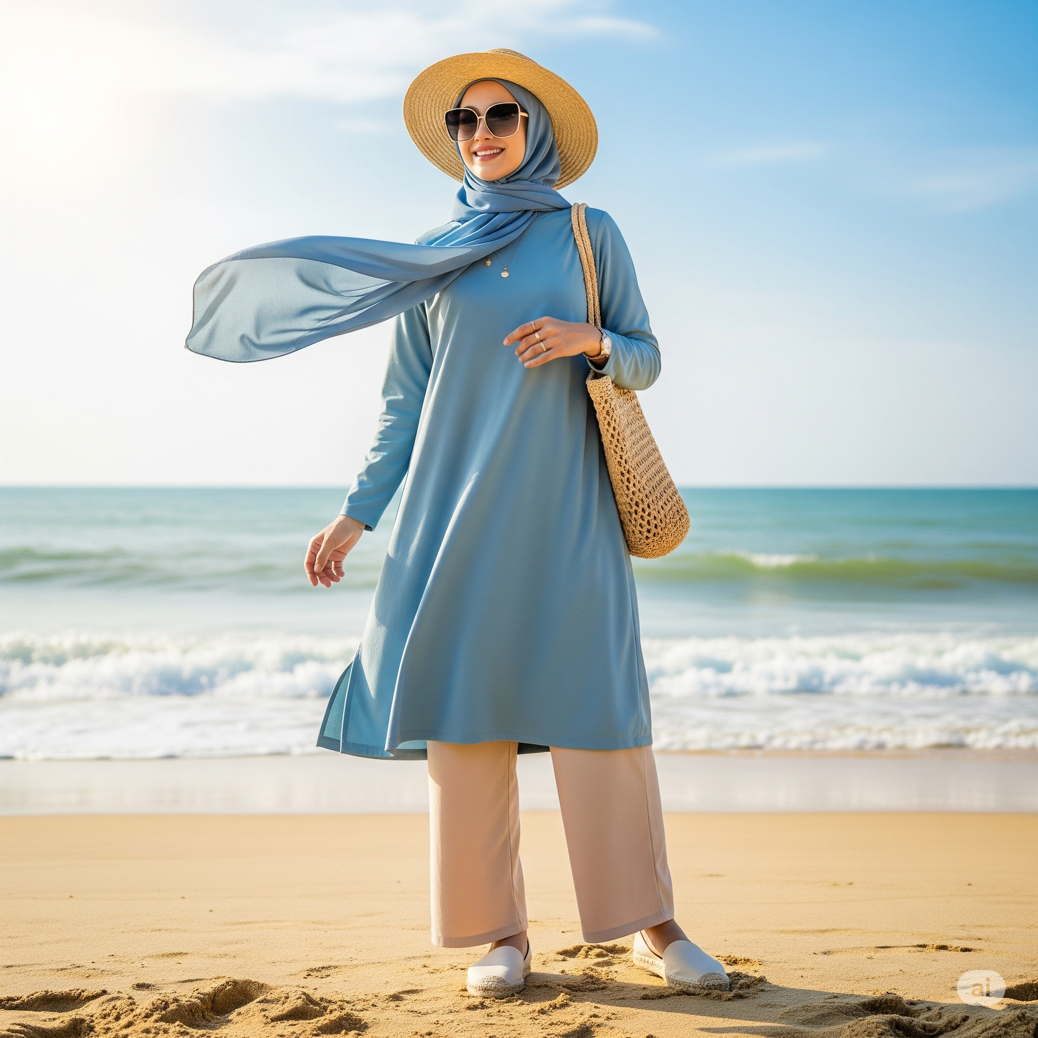 OOTD Baju Pantai Hijab: Gaya Modis yang Tetap Syar’i dan Nyaman