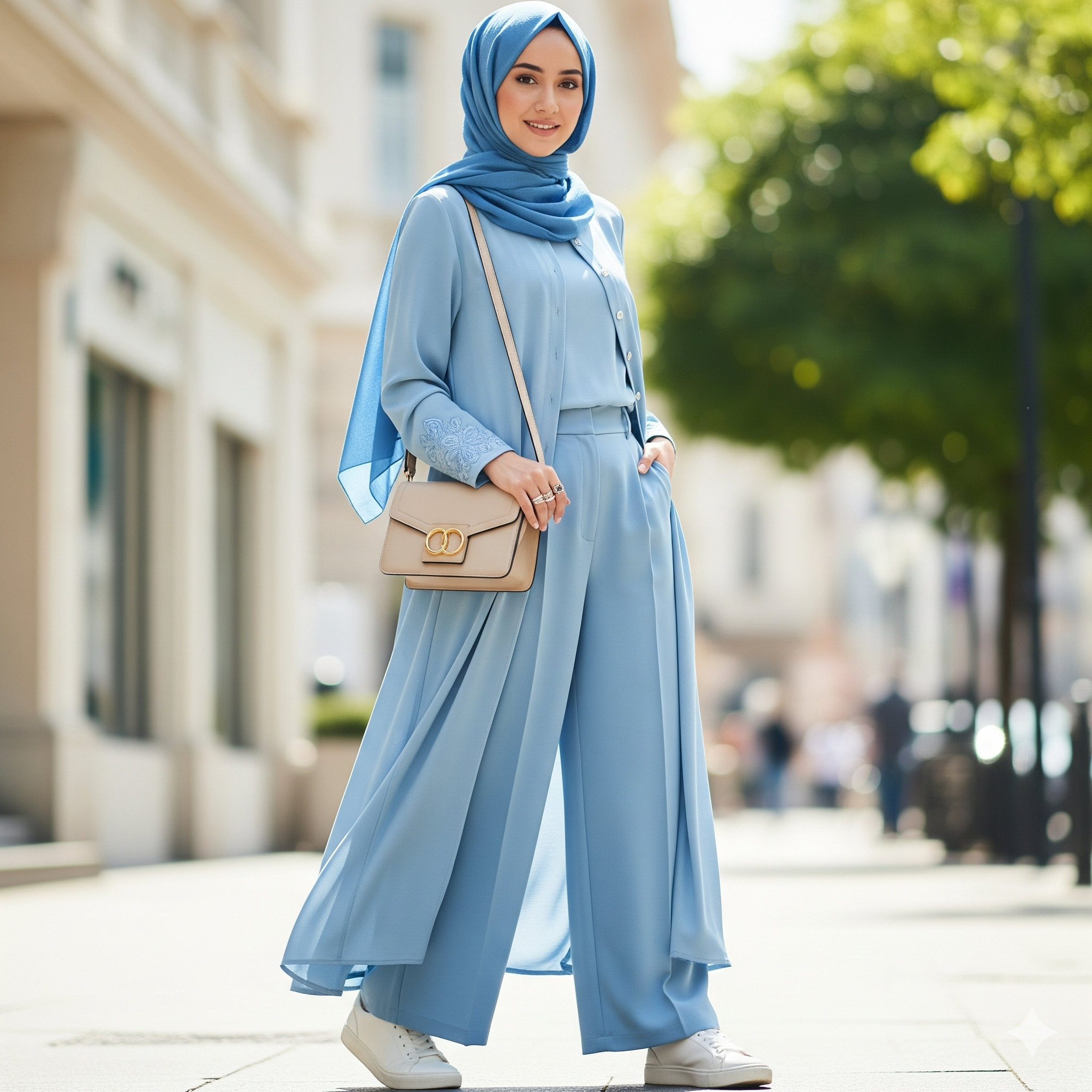 OOTD Baju Sky Blue: Inspirasi Mix and Match yang Ceria & Up to Date
