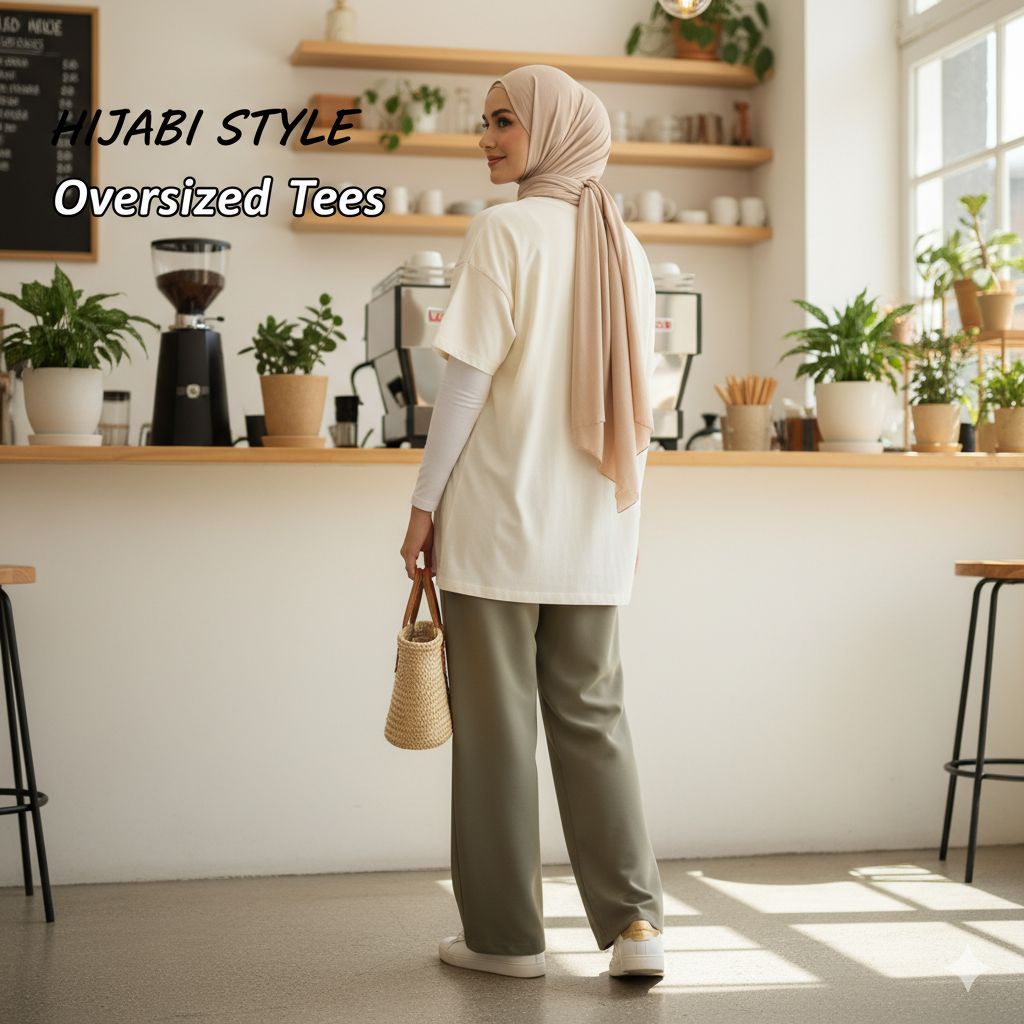 Kaos Oversize Wanita Lengan Pendek untuk Hijaber – Apakah Ini Gaya Casual Terbaik untuk Sehari-hari?