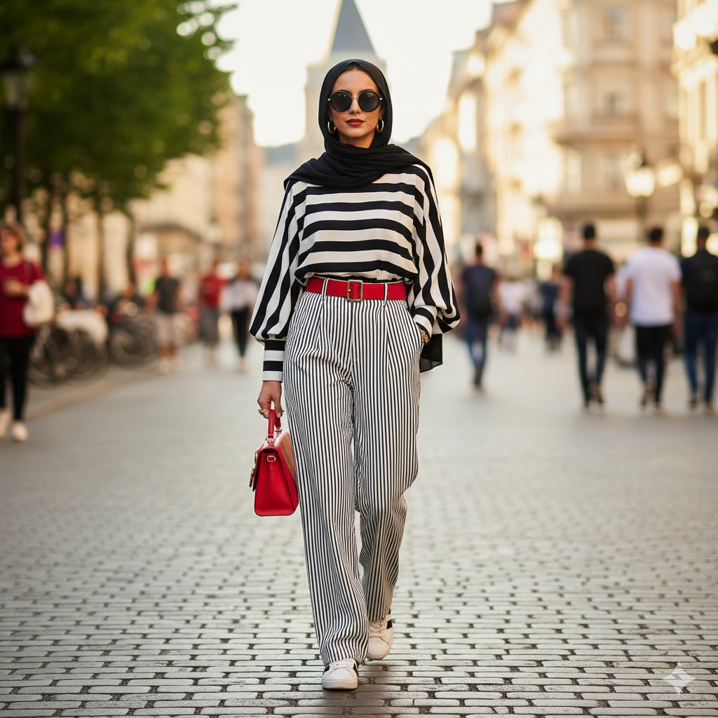 Bagaimana Memilih Paduan OOTD Baju Garis-Garis Hitam Putih untuk Hijabers? Tips dan Inspirasi Gaya Terkini untuk Tampil Stylish dan Modest!