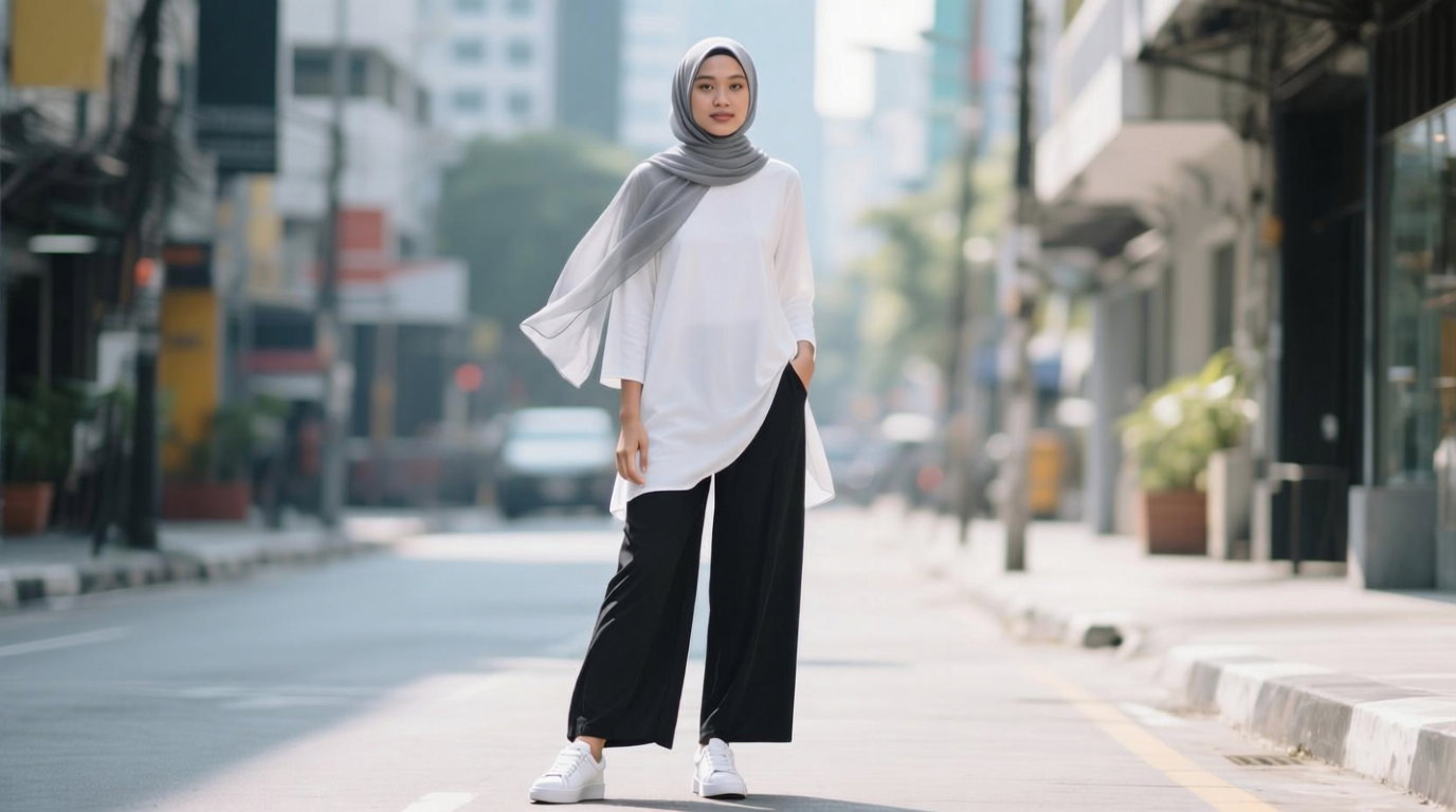 OOTD Hijab Casual: Padu Padan Sepatu yang Bikin Tampilanmu Makin Chic & Confident!