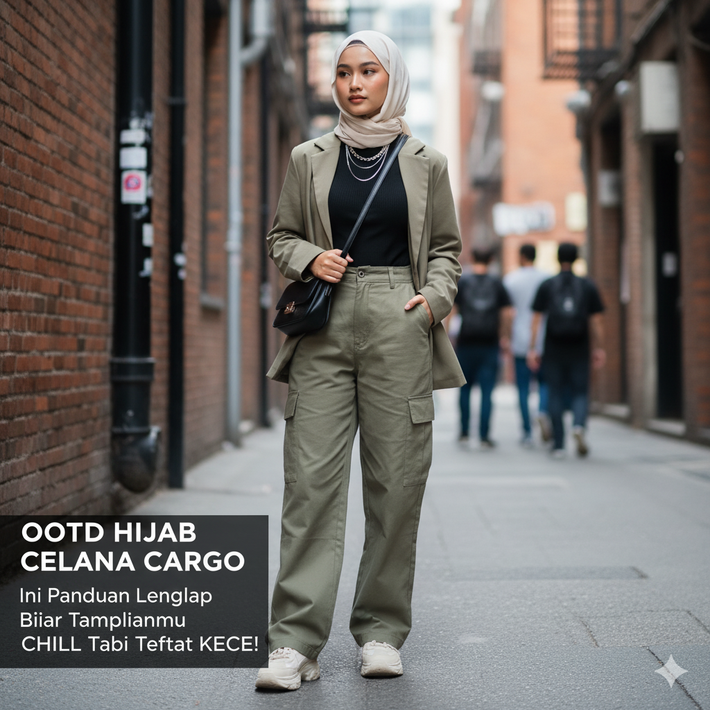 OOTD Hijab Celana Cargo? Ini Panduan Lengkap Biar Tampilanmu Chill Tapi Tetap Kece!