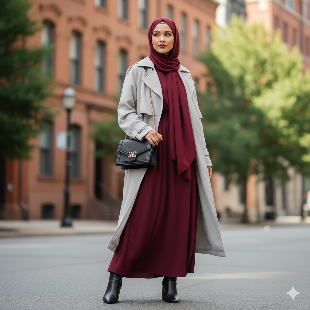 OOTD Hijab Baju Maroon? Ini Panduan Lengkap Mix & Match Sepatu Biar Tampilanmu Makin Stunning!